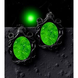 Jello Earrings Green Slimy Food Goo Jewelry